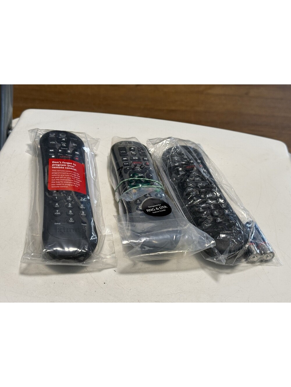 Xfinity Black Remote Controls With Manual Lot Of 3